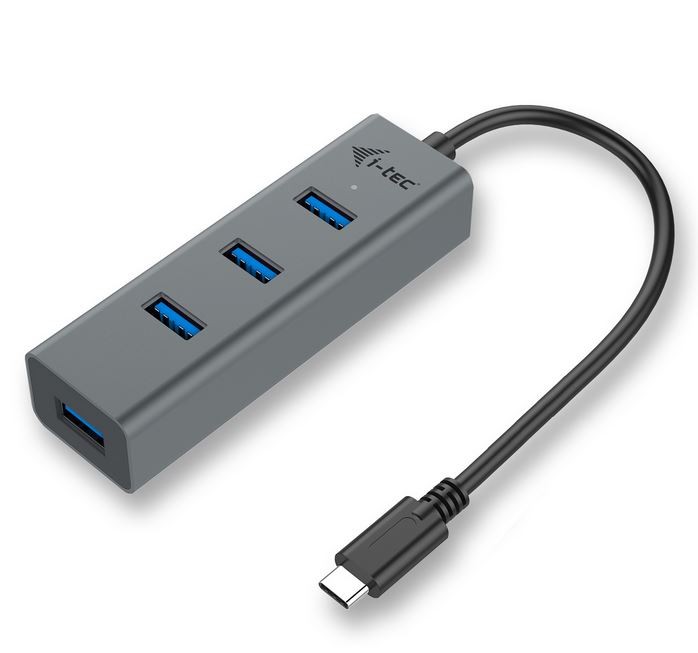 i-tec USB-C Metal 4-portni HUB USB 3.0