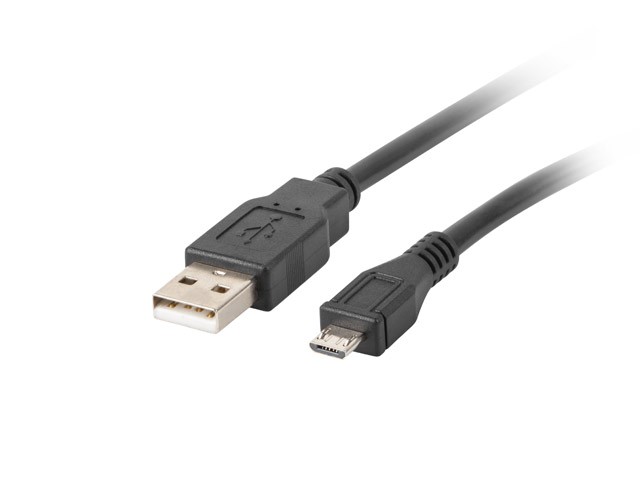 Lanberg USB 2.0 Micro-USB kabel, 1.8m, črn