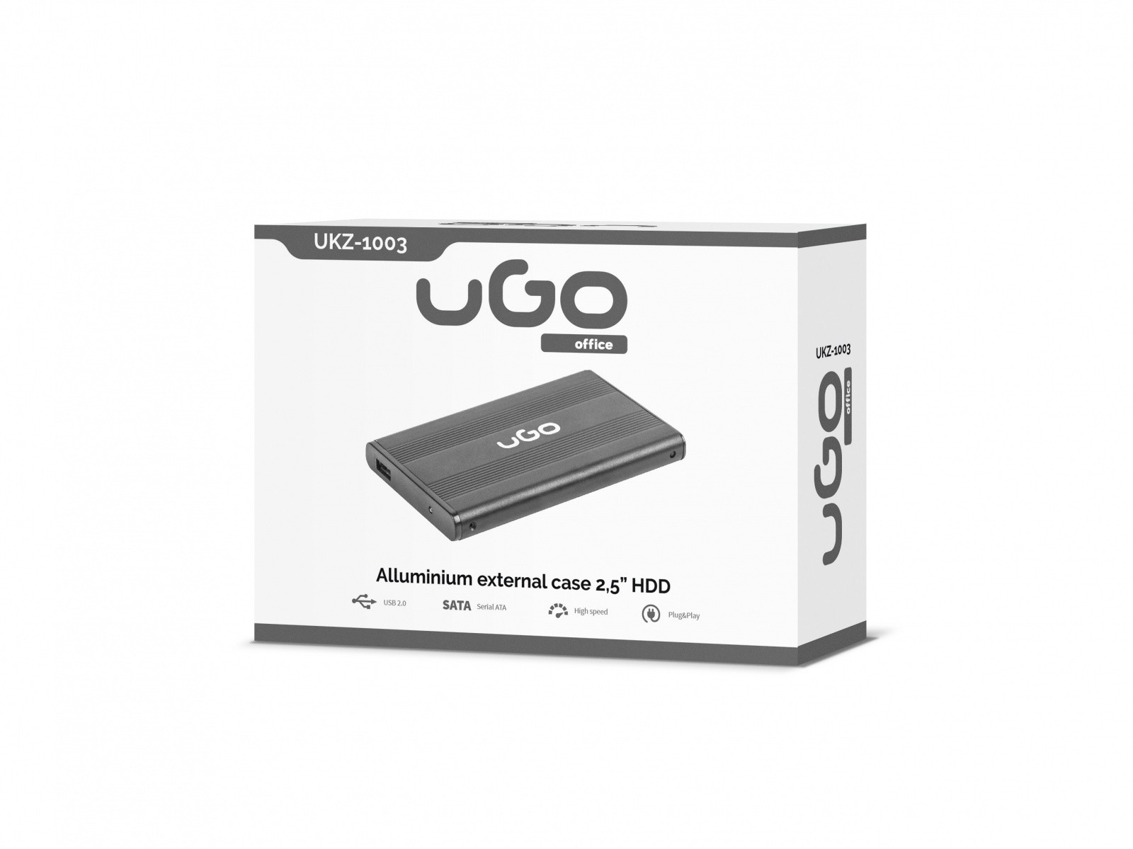 Zunanji SATA/USB 2.0 aluminijast disk (2,5'') 2