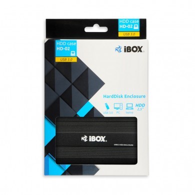 iBOX HD-02 črno ohišje za trdi disk, USB 3.0 7
