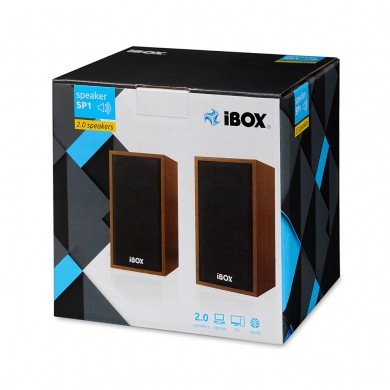 iBOX Zvočniki IGLSP1 (2.0, rjavi) 5