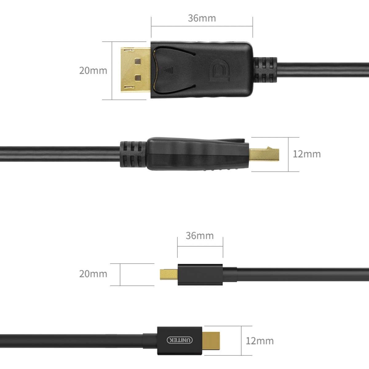 Kabel Mini DisplayPort na DisplayPort, 2m 7