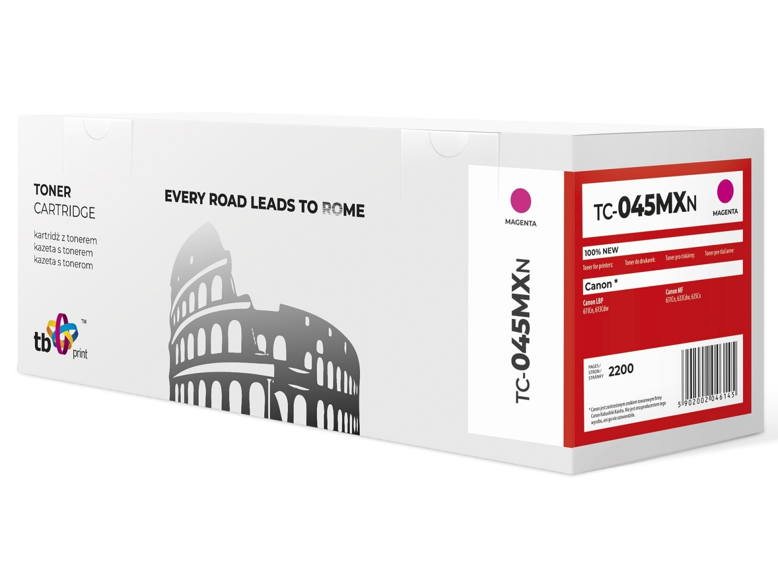 Toner za Canon LBP 610C 045H TC-045MXN MA, 100% nov