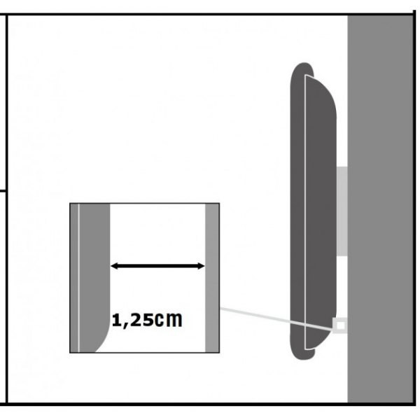 Techly Stenski nosilec za TV/monitor 13-37" (33-94 cm) do 35 kg, črn 3