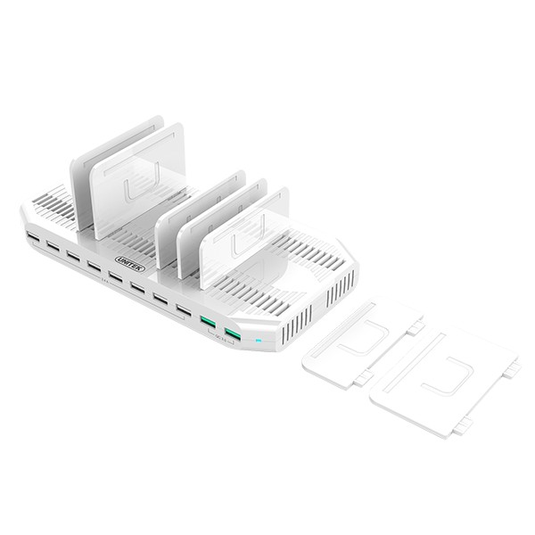 Polnilna postaja 10x USB, 160W, QC3.0, USB-C (Y-2190) 2