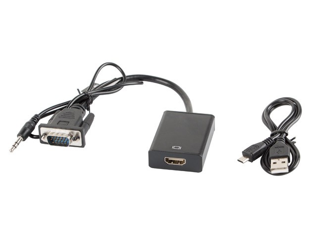 Adapter VGA (M) + Audio v HDMI (Ž) 2