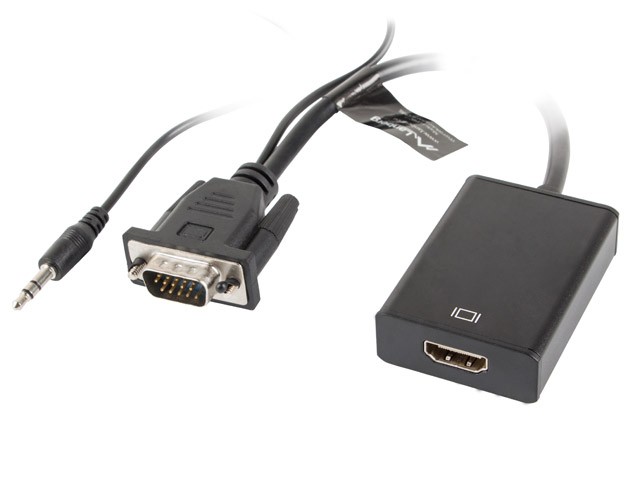 Adapter VGA (M) + Audio v HDMI (Ž)