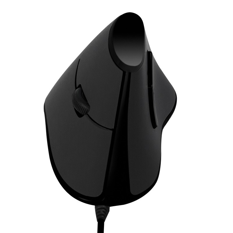 LogiLink Ergonomska vertikalna miška, USB, črna