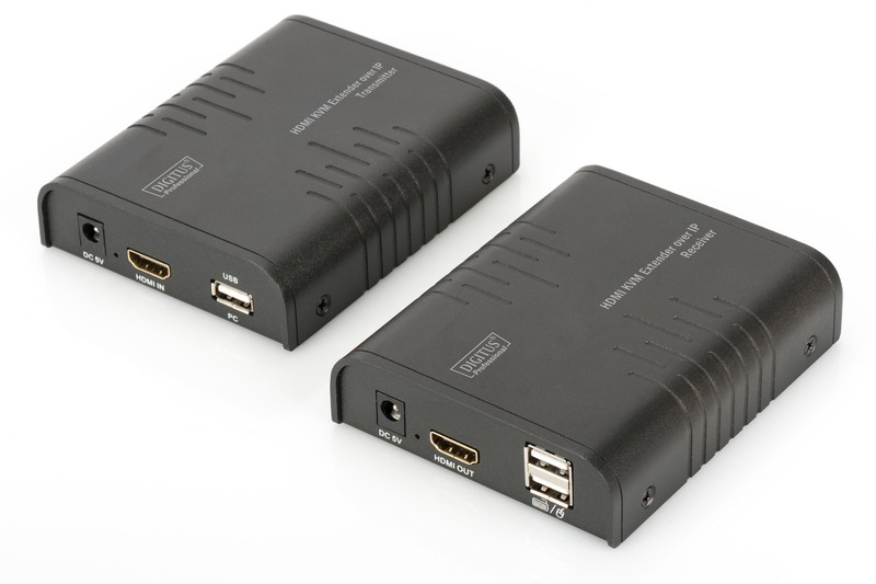 Digitus KVM Extender (HDMI+USB) do 120m preko Cat.5e, 1080p