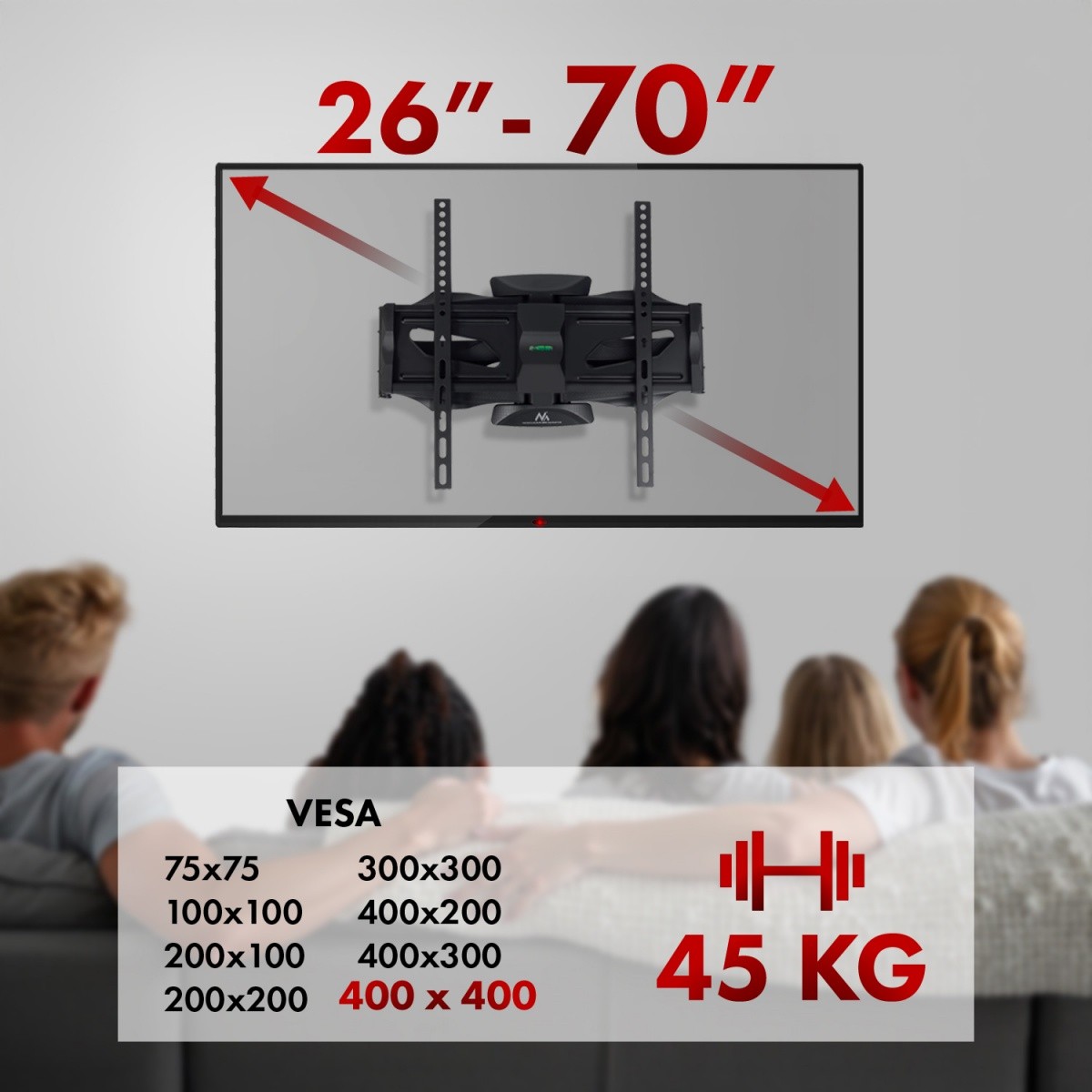Stojalo za TV 26"-55" (do 45kg) - MC-781 5