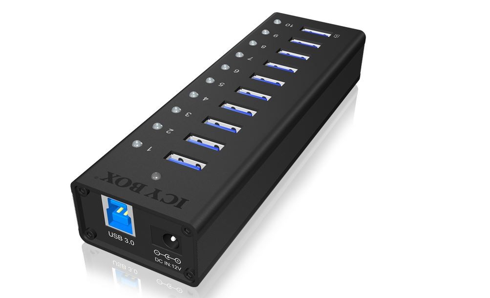 Aktivno 10-portno USB Hub IB-AC6110 3