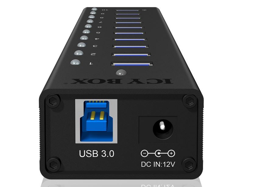 Aktivno 10-portno USB Hub IB-AC6110 4