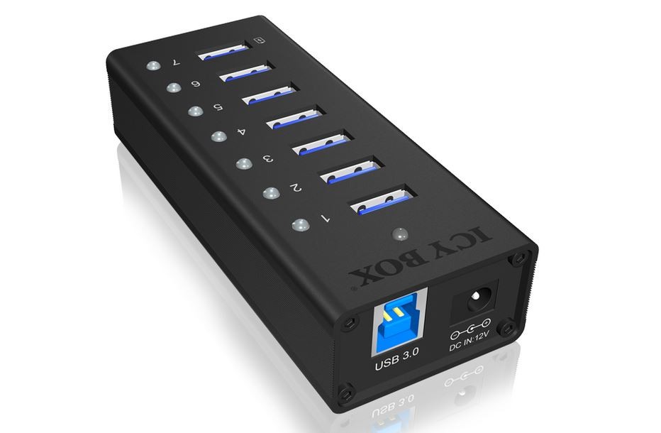 Aktivni 7-portni USB Hub IB-AC618