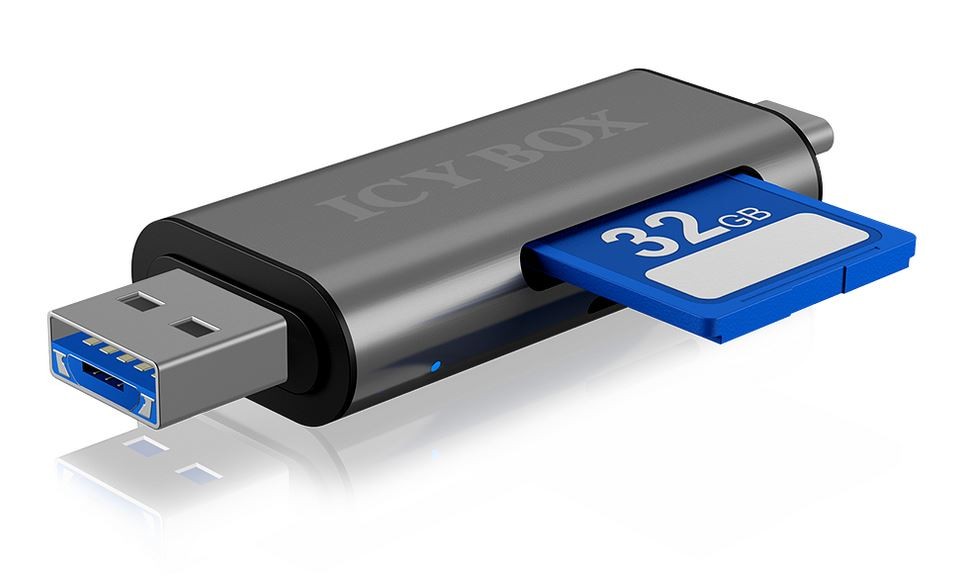 Bralnik kartic IB-CR200-C USB 2.0 Type-C, Type-A 2