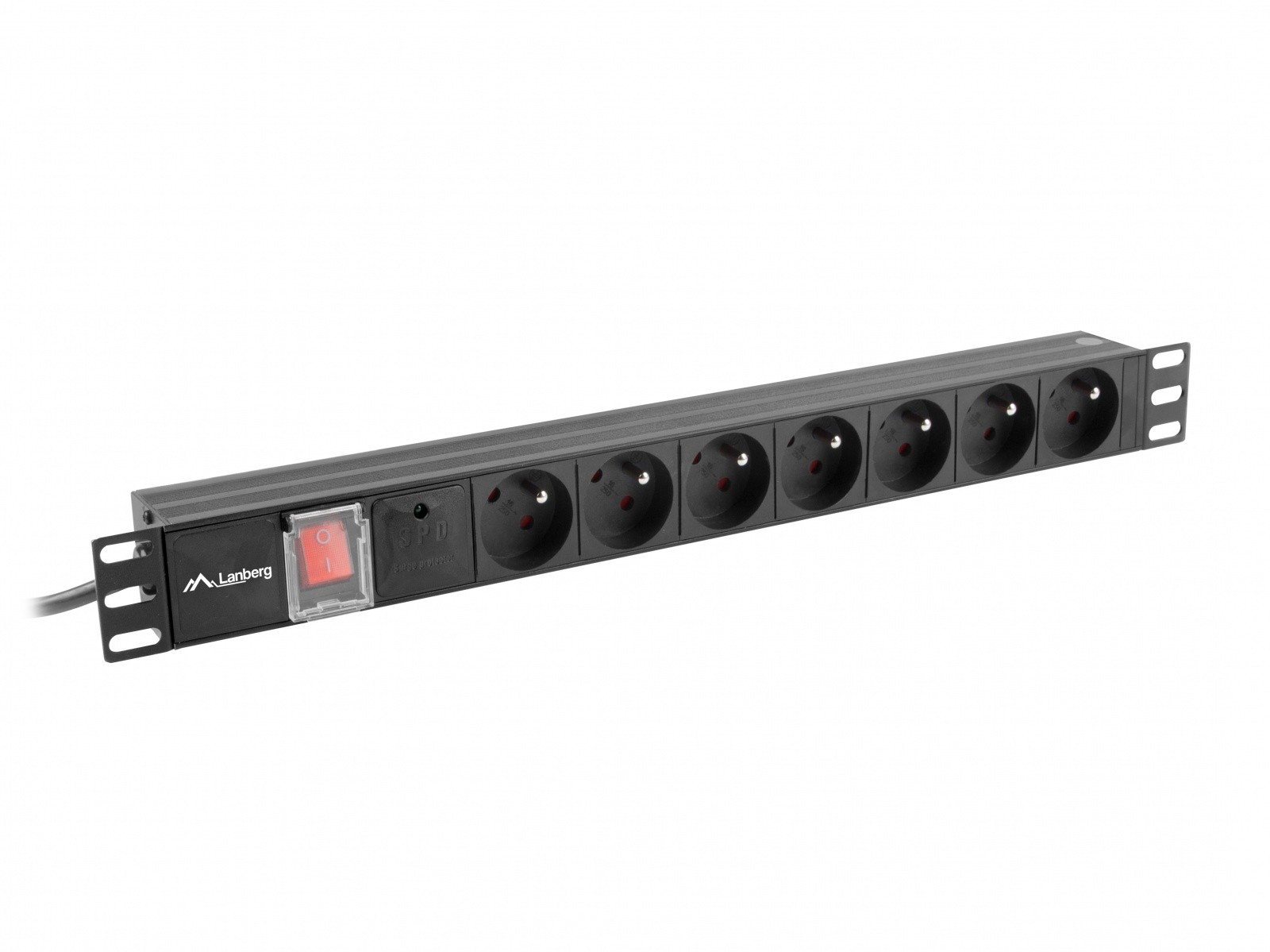 Napajalna letev Rack PDU 19", 7x poljska vtičnica, 2m