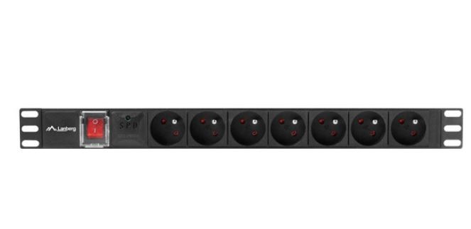 Napajalna letev Rack PDU 19", 7x poljska vtičnica, 16A 3