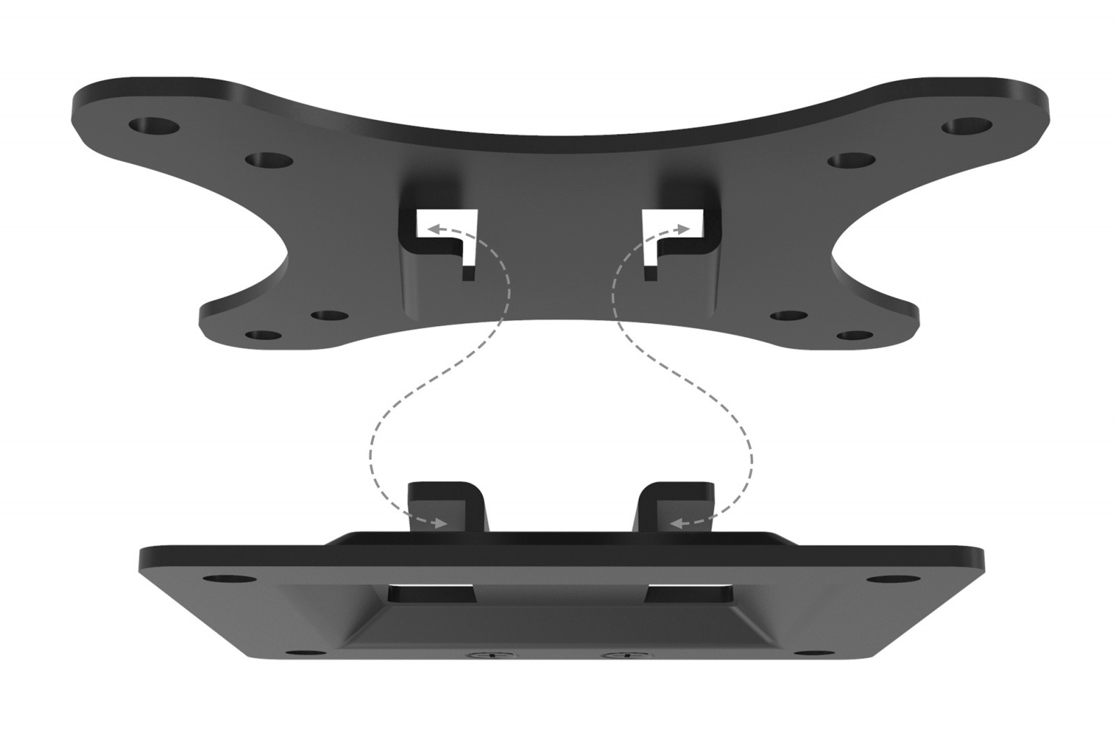 Stenski nosilec za monitor (LCD), max. 27", 18kg 5