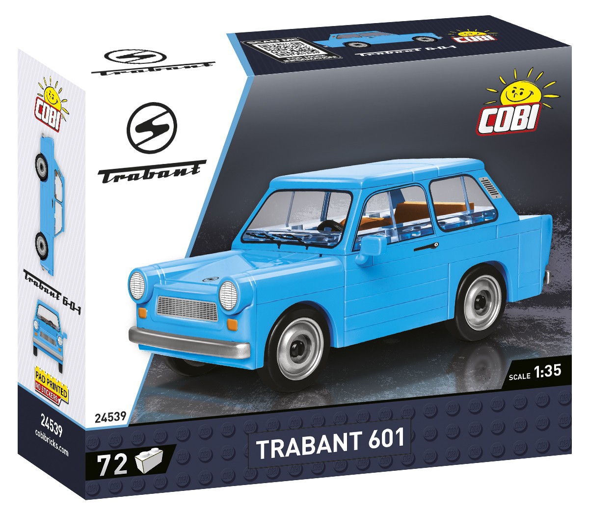 Cobi Klocki Trabant 601 gradbeni kompleti 72 elementi