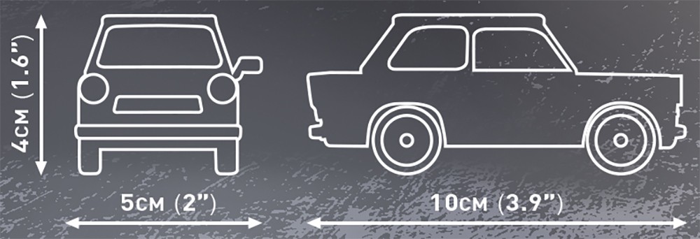 Cobi Klocki Trabant 601 gradbeni kompleti 72 elementi 5