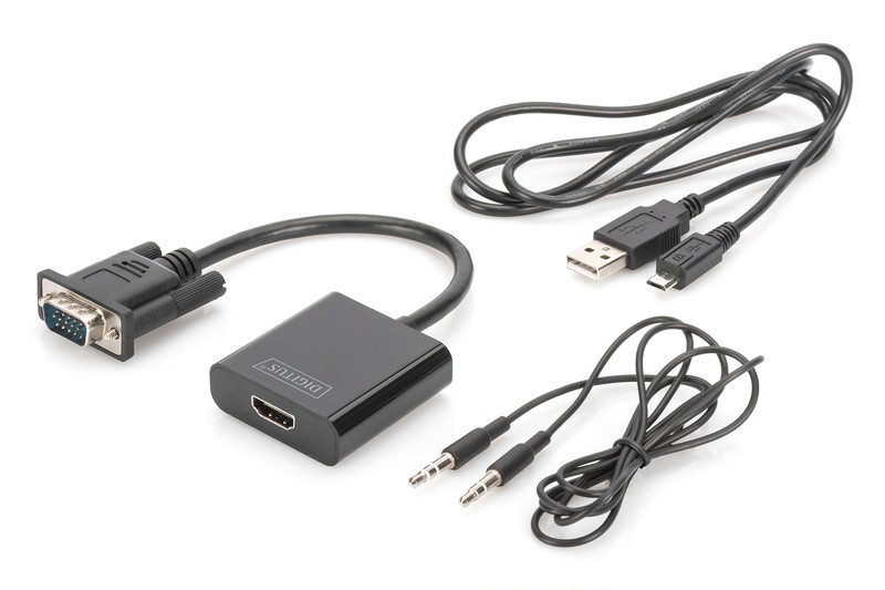 Pretvornik VGA v HDMI z avdio 3.5mm 4