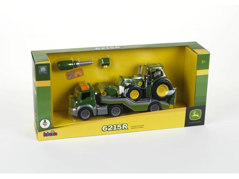 Traktor John Deere za sestavljanje na prikolici