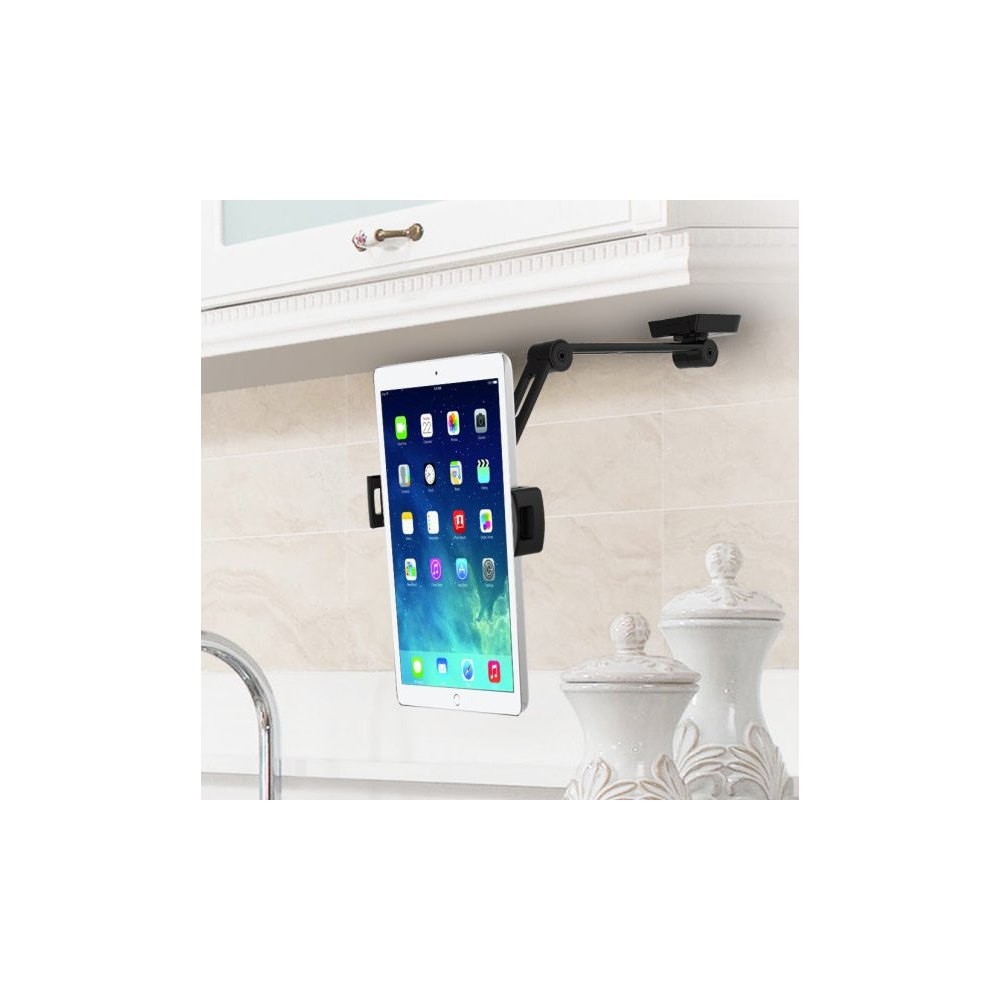 Stensko stojalo za tablico/iPad (4,7"-12,9"), črno 3