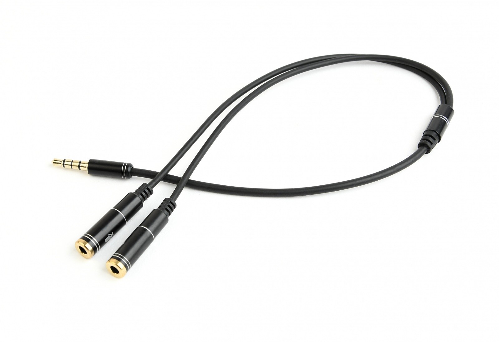 Avdio adapter mikrofon 3,5mm minijack, 4PIN, 0,2m