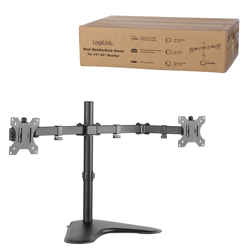 Stojalo za 2 monitorja 13-32", max. 8kg (na nosilec) 4
