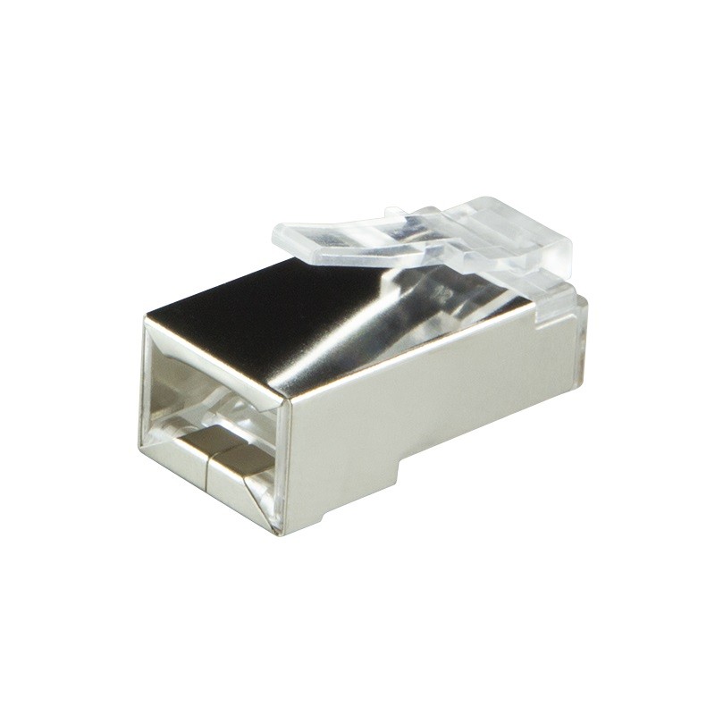 Konektorji RJ45 CAT.6, srebrni, 100 kosov 2
