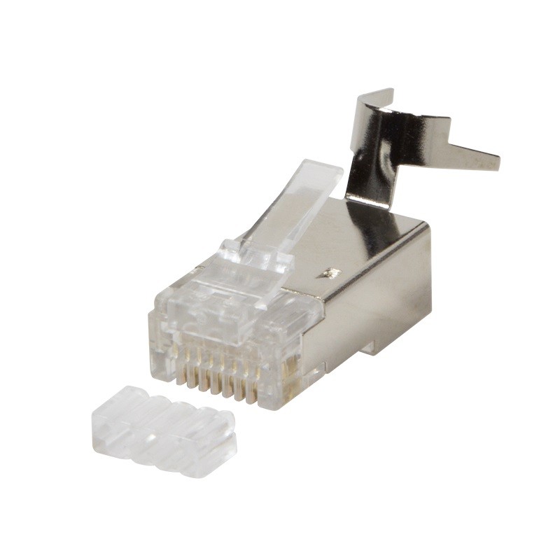 Konektorji RJ45 CAT.6,6A,7, srebrni, 10 kosov