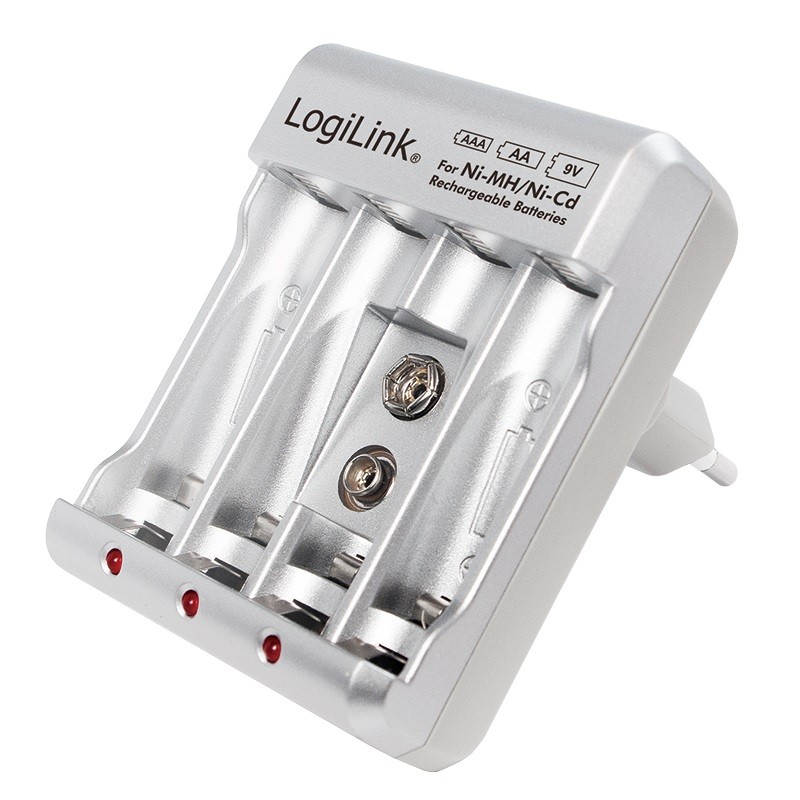 LogiLink polnilnik za Ni-Mh, Ni-Cd AA, AAA, 9V baterije 2