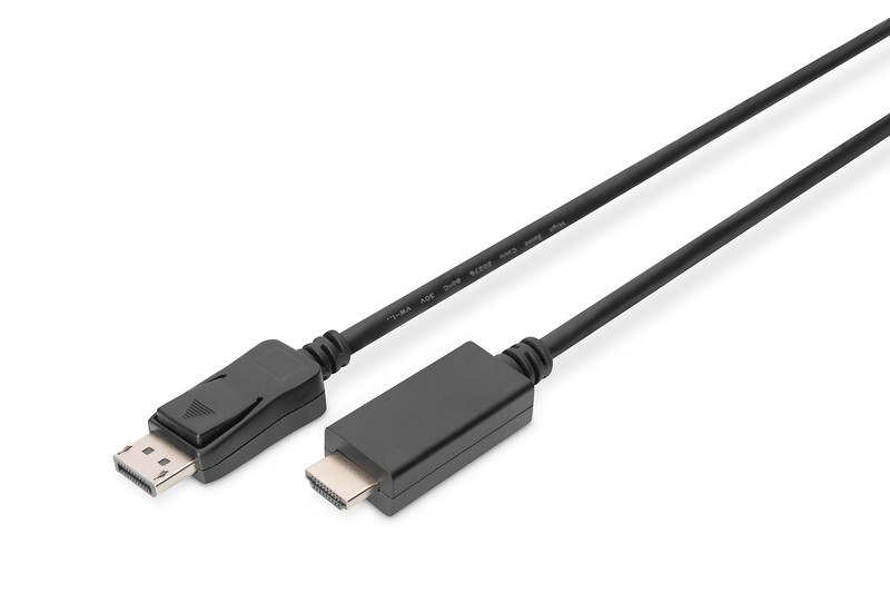 Adapter kabel DisplayPort 1.2 na HDMI, 4K 60Hz, 2m, črn