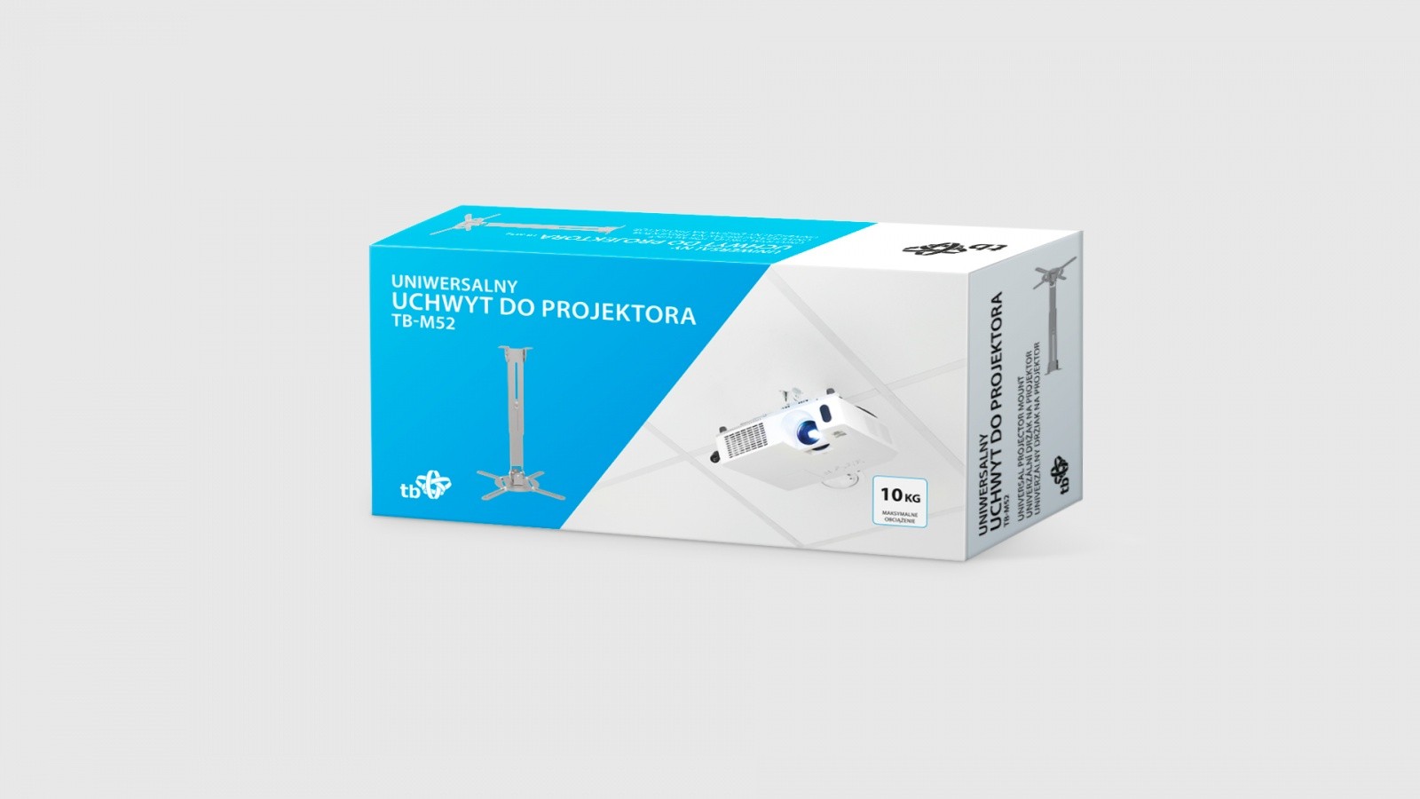 Stropni/stenski nosilec za projektor TB-M52, 10kg 3