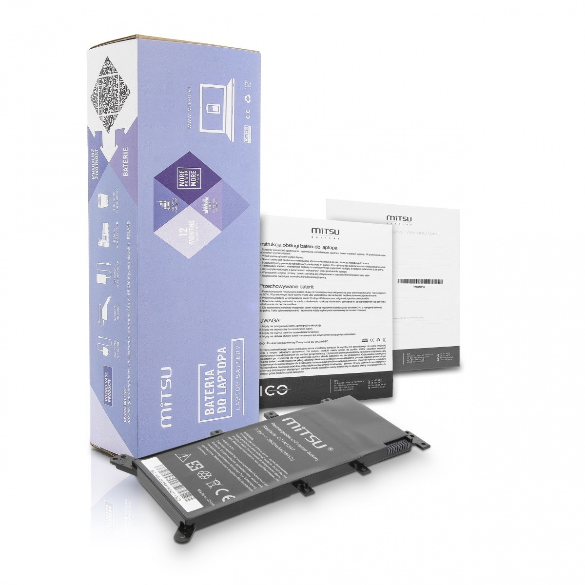 Baterija za Asus A555 F555 K555, 5000mAh