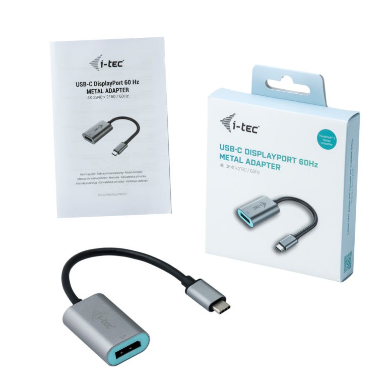 USB-C 3.1 Display Port adapter, 60 Hz, kovinski 4