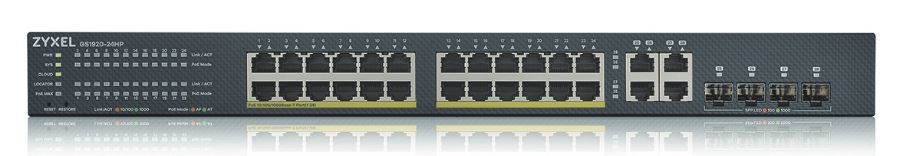 Mrežni stikalo (switch) GS1920-24HPv2, 28 vrat, 24x Gb + 4x Gb PoE