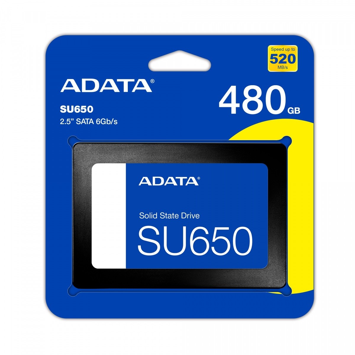 Adata Ultimate SU650 SSD 480GB, 2.5" SATA III, 3D TLC 5
