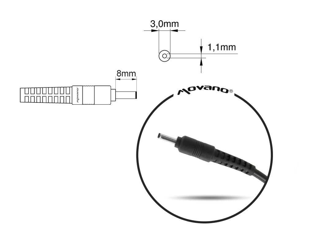 Napajalnik 19V 3.42A (3.0x1.1) za Acer 3