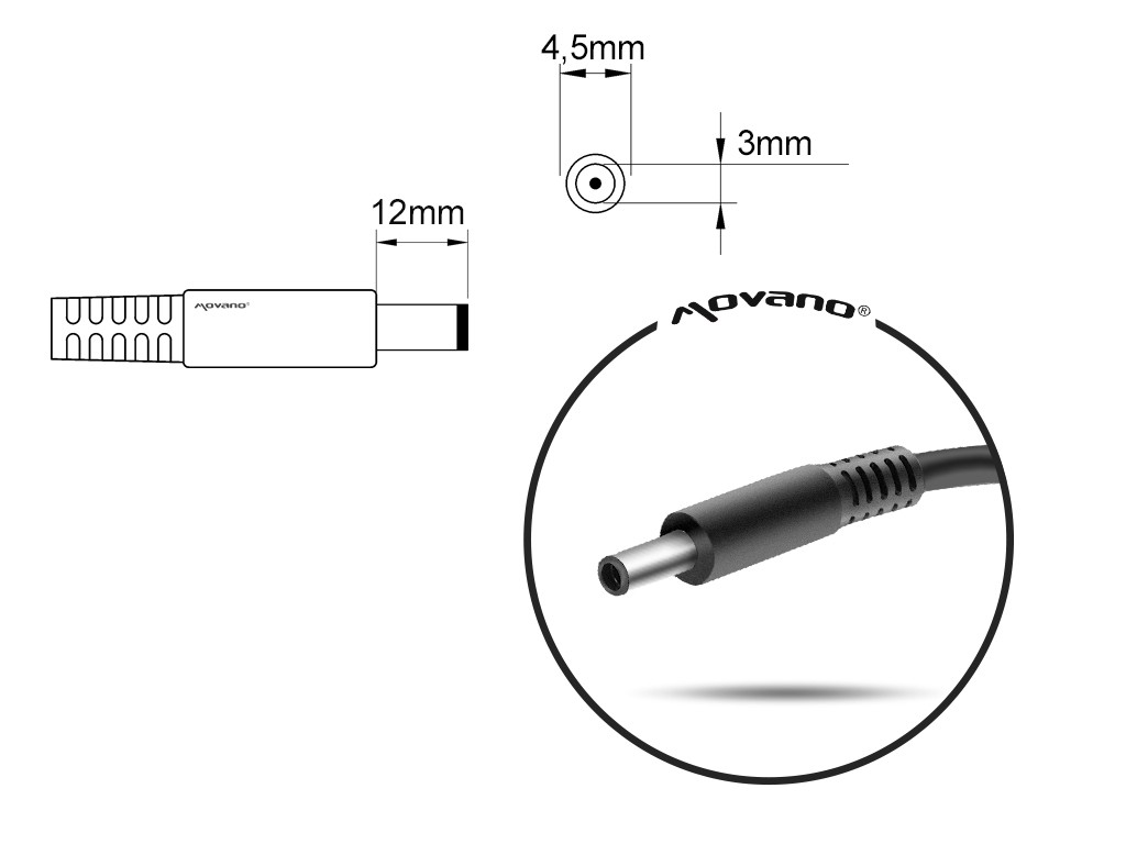 Asus napajalnik 90W, 19V 4.74A (4.5x3.0 mm) 3