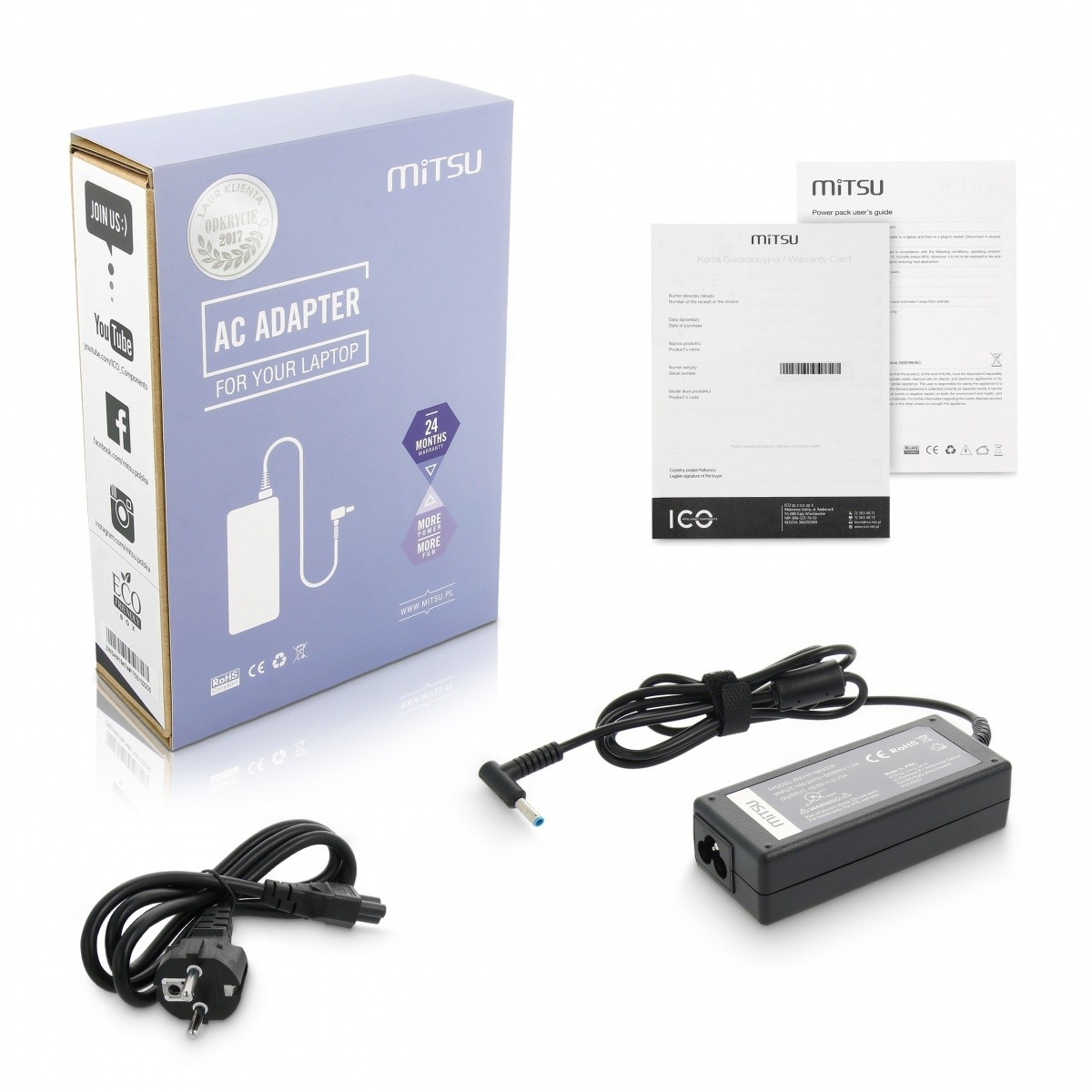 HP napajalnik 65W, 19.5V 3.33A (4.5x3.0 mm)