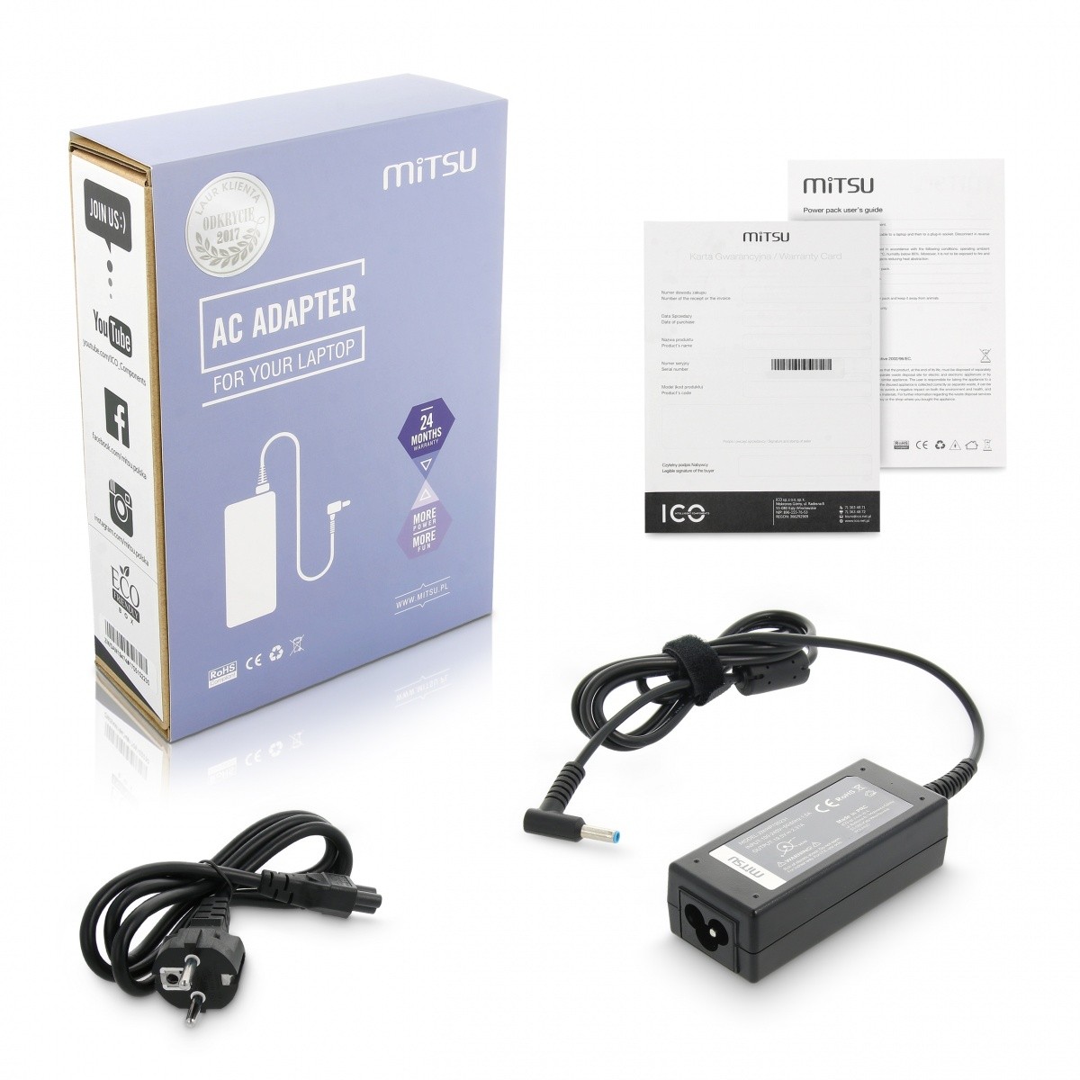 HP napajalnik 45W, 19.5V 2.31A (4.5x3.0 mm)