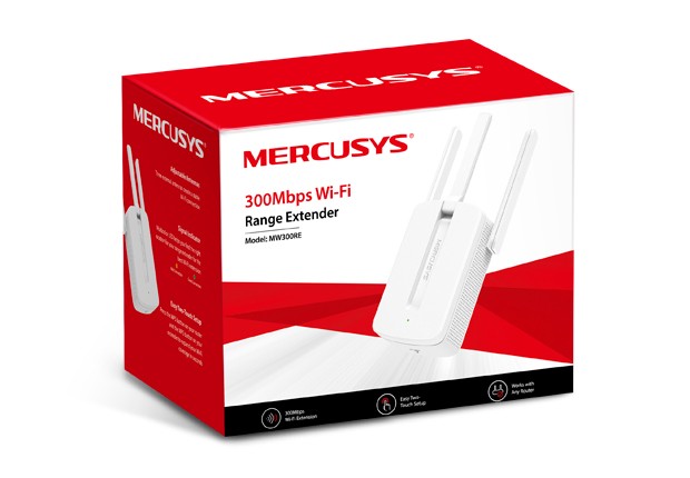 Mercusys MW300RE WiFi Range Extender, N300