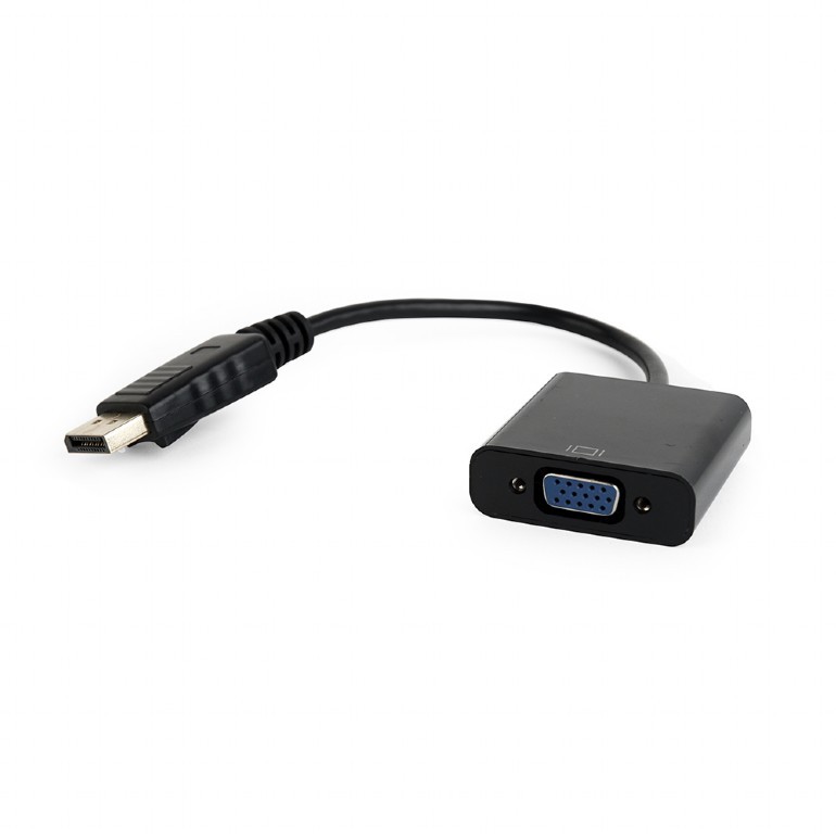 Adapter DisplayPort na VGA, črn