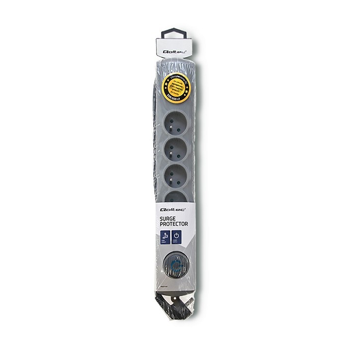 Prekratki napetosti Quick Switch, 6 vtičnic, 1,8m, siva 6