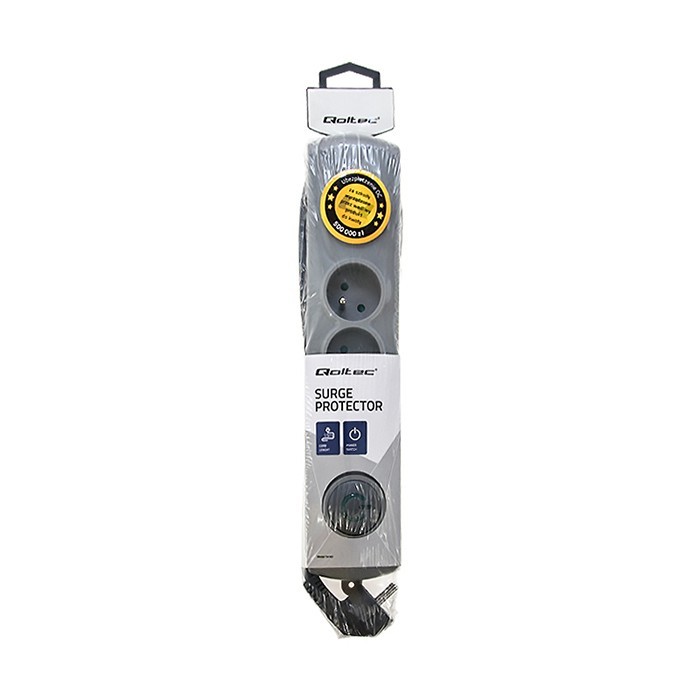 Prekratki napetosti Quick Switch, 4 vtičnice, 2,5m, siva 6
