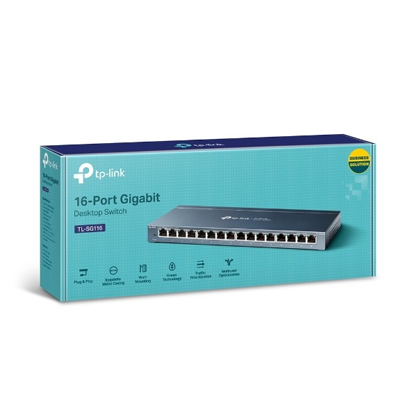 TP-LINK mrežni preklopnik SG116 16x1GbE 2