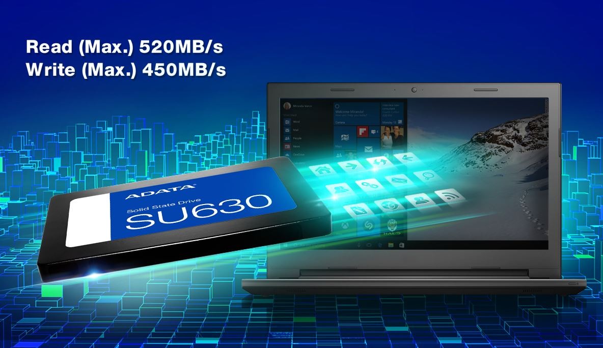 Adata Ultimate SU630 960GB SSD disk, 2.5" SATA 7