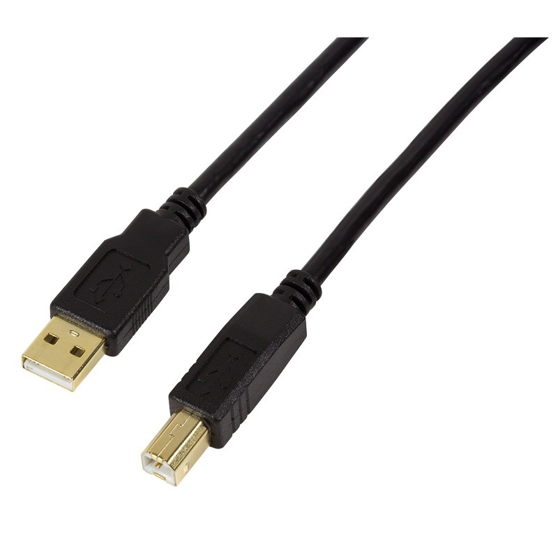 Aktivni USB 2.0 kabel AM/BM, 10m, črn