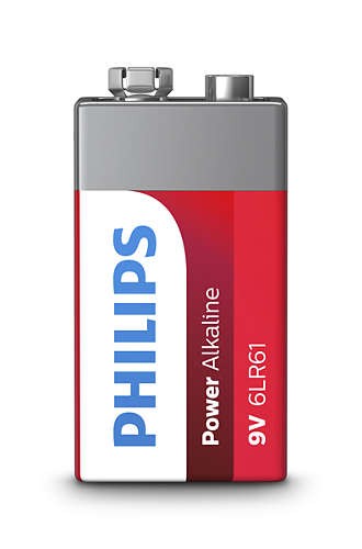 Baterija Power Alkaline 9V LR61, 1 kos, blister 2