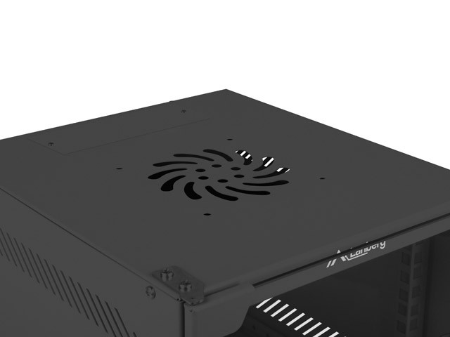 Omarica za montažo v stojalo 10" 9U, 280x310mm, črna 6